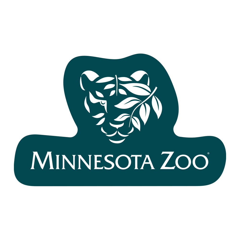 Minnesota Zoo Tiger logo sticker (teal)