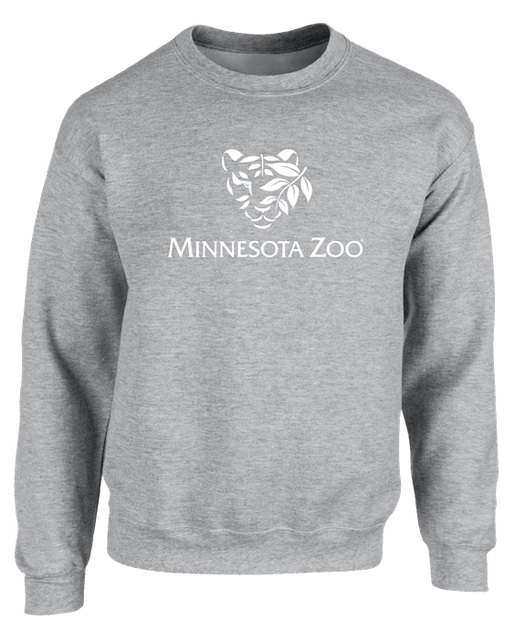 Tiger Logo ADULT Crewneck Sweatshirt - Sport Grey