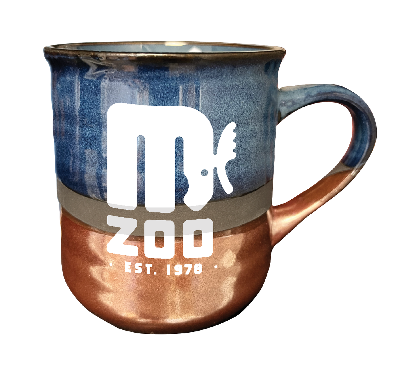 Retro Moose Logo Ceramic Copper-bottom Glazed Coffee Mug 18oz