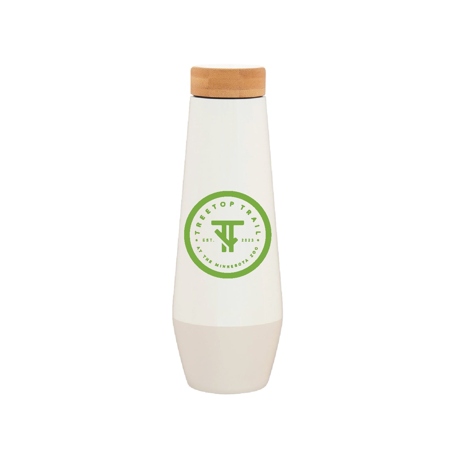 Treetop Trail Logo Stainless / Bamboo Lid Bottle 16.9oz